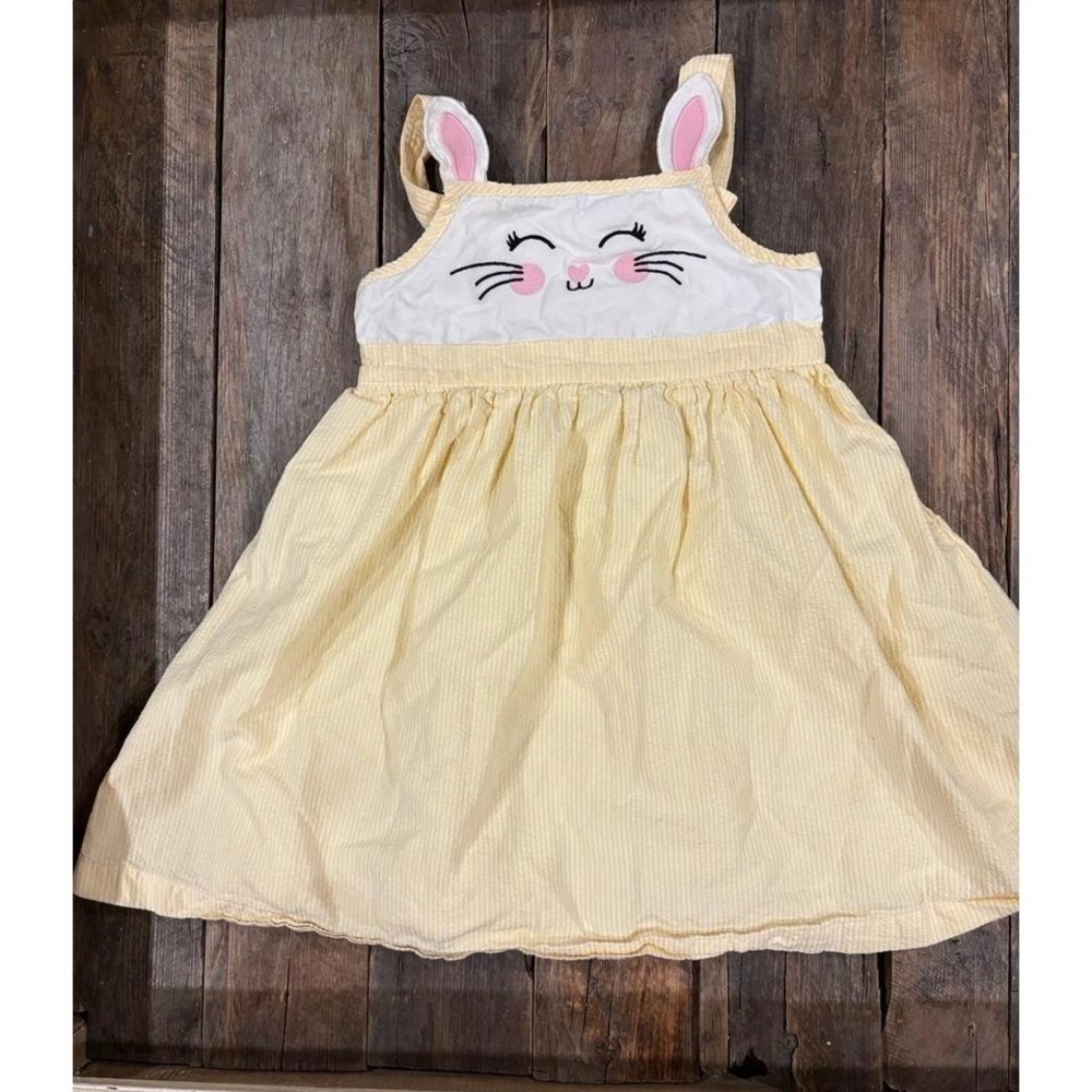 Gymboree‎ sear sucker yellow bunny rabbit dress